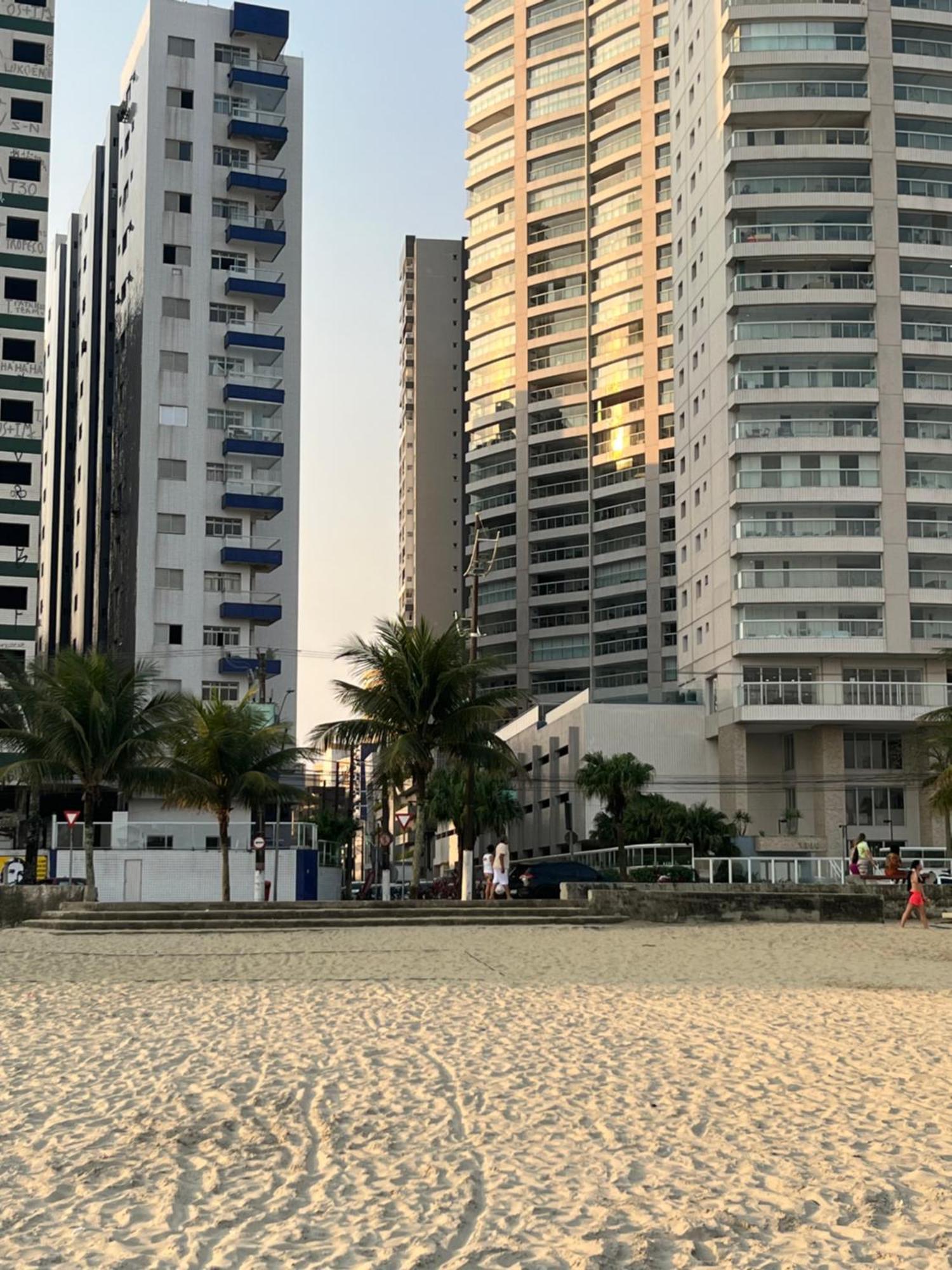Apartamento Vista Para Praia Praia Grande  Eksteriør billede